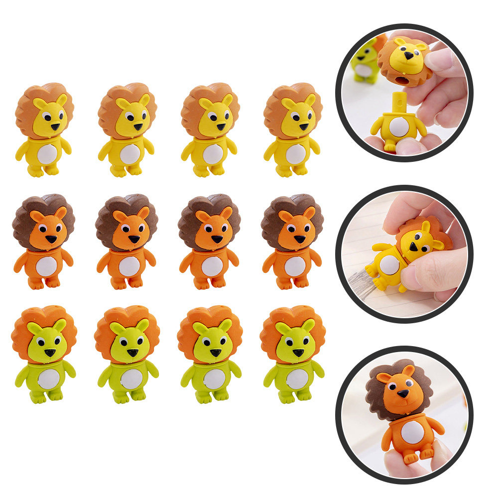 Lion Stationery & Office Supply(Kunshan)Co.Ltd - 20Pcs Adorable Lion Erasers Kids Safe