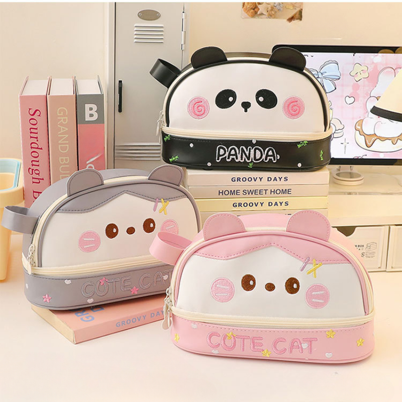 Pencil Case Large - Large Capacity Waterproof Pencil Bag Cute