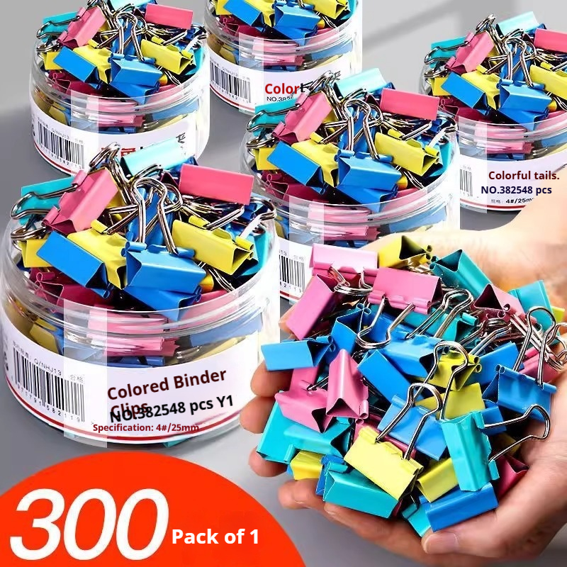 Binder Clip Assorted - Colored Binder Clips Mixed Colors Assorted