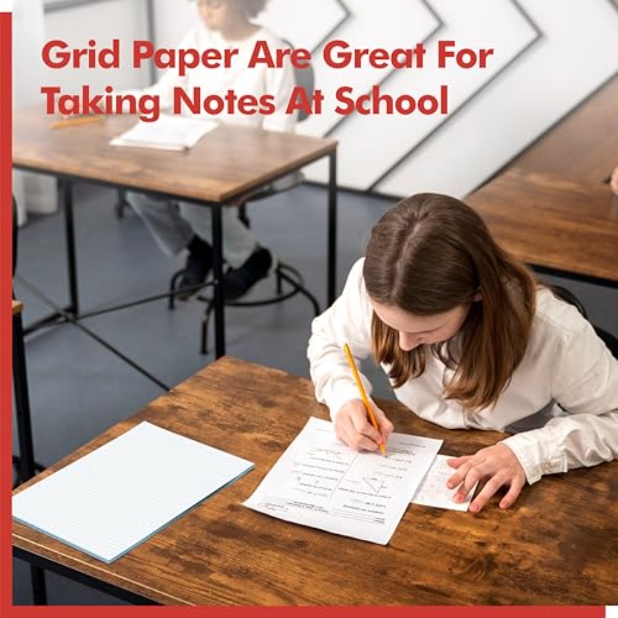 100 Sheets Graph Paper Double- - Graph Paper Pad recension och pris