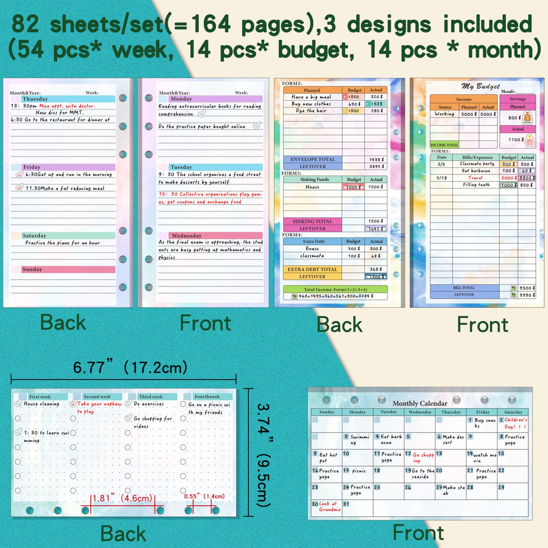 2026 NEW A6 Loose Leaf Noteboo - Planner Weekly Budget recension och pris