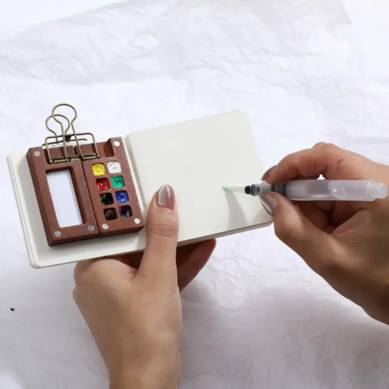 Portable Watercolor Set Travel - Binder Clip Assorted recension och pris