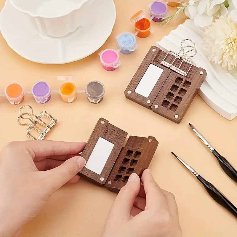 Portable Watercolor Set Travel - Binder Clip Assorted recension och pris