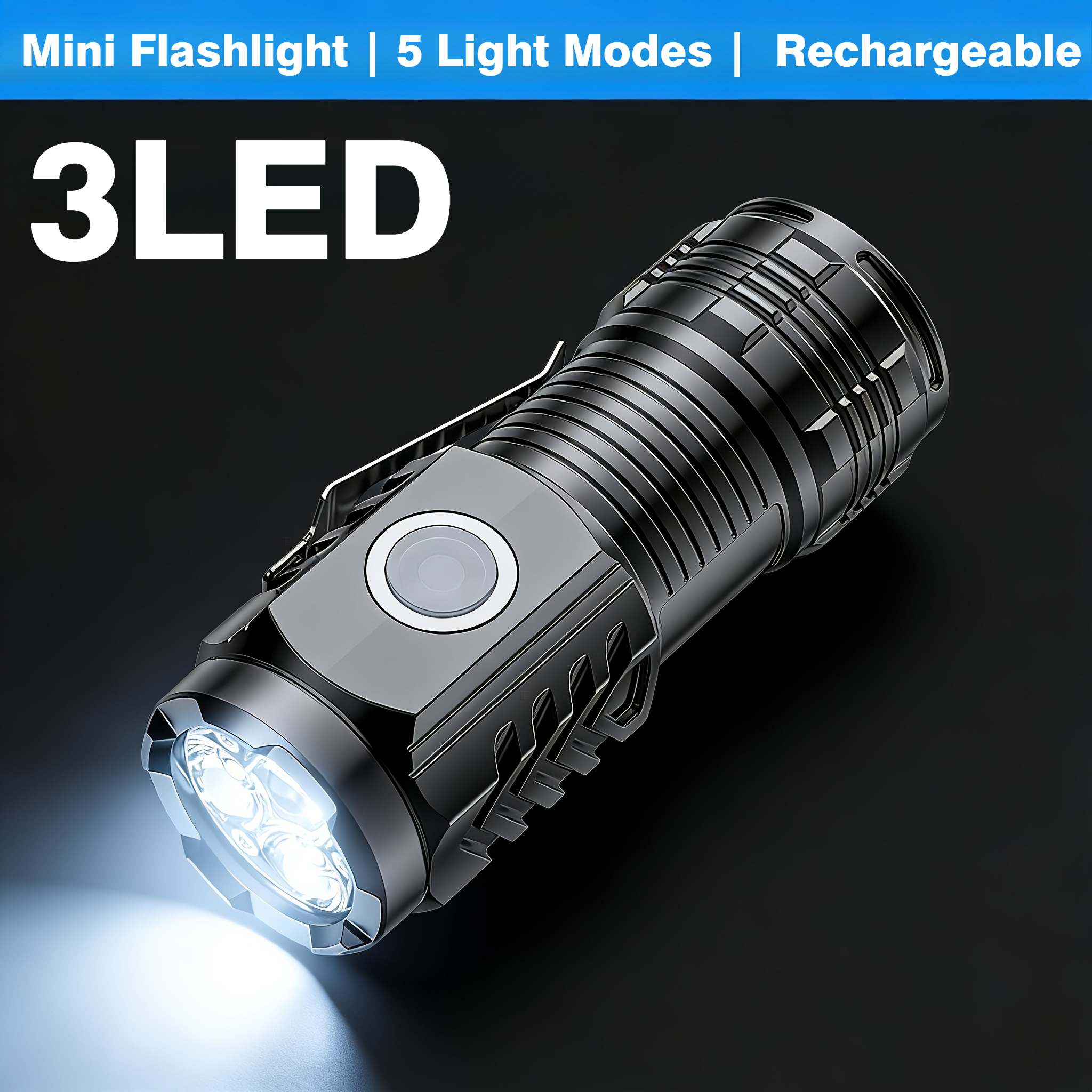 Portable Mini 3 LED Handheld F - Stationery Supply recension och pris