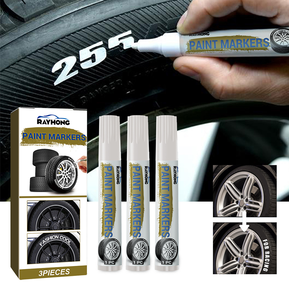 White Waterproof Cars Wheel Ti - Whiteboard Marker Set recension och pris
