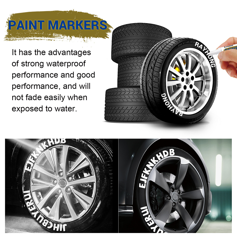 White Waterproof Cars Wheel Ti - Whiteboard Marker Set recension och pris