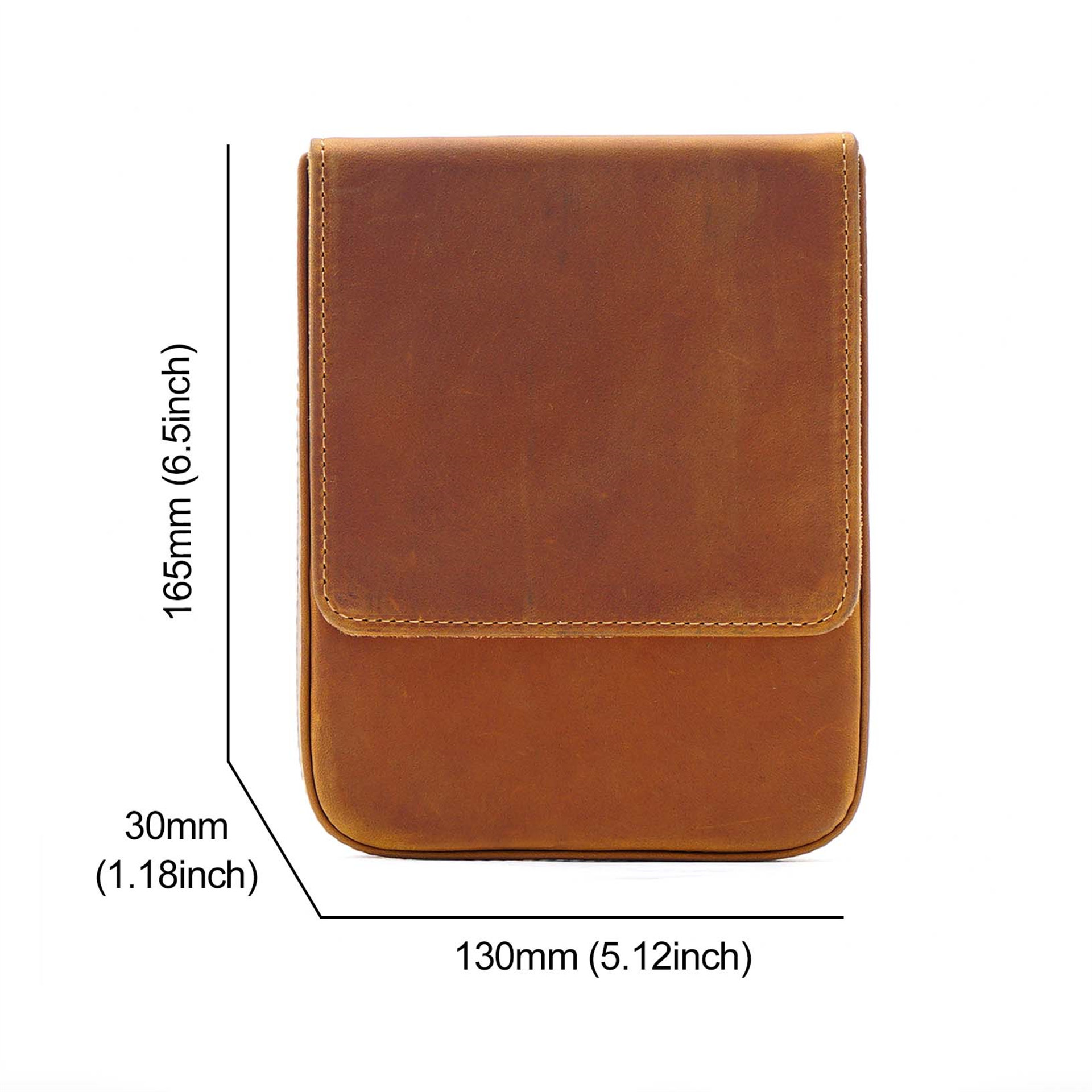 Handmade Crazy Horse Leather P - Pen Pouch Roll recension och pris