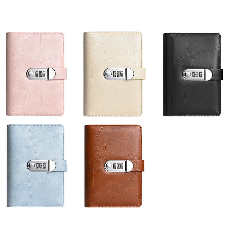 A6 PU Leather Password Lock Bi - Planner Weekly Budget recension och pris