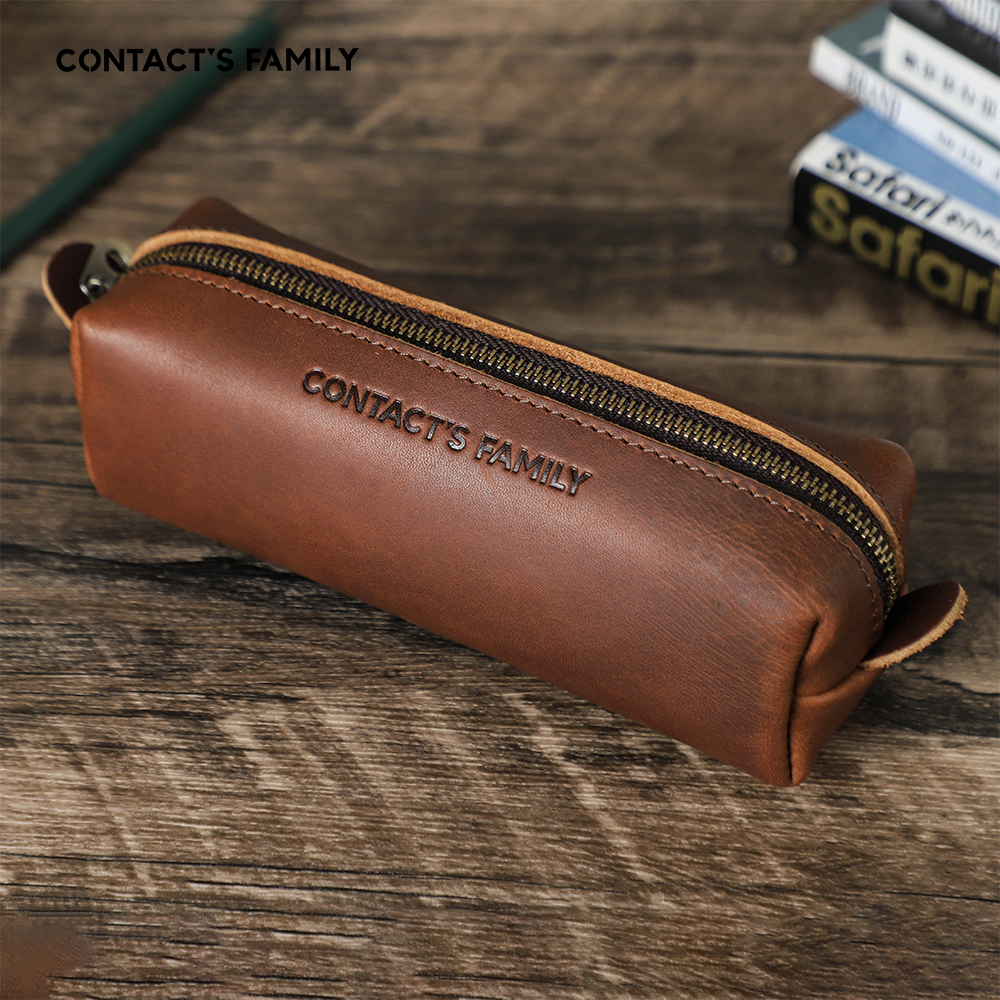 Retro Leather Pencil Case High - Office Stationery Supply Business recension och pris
