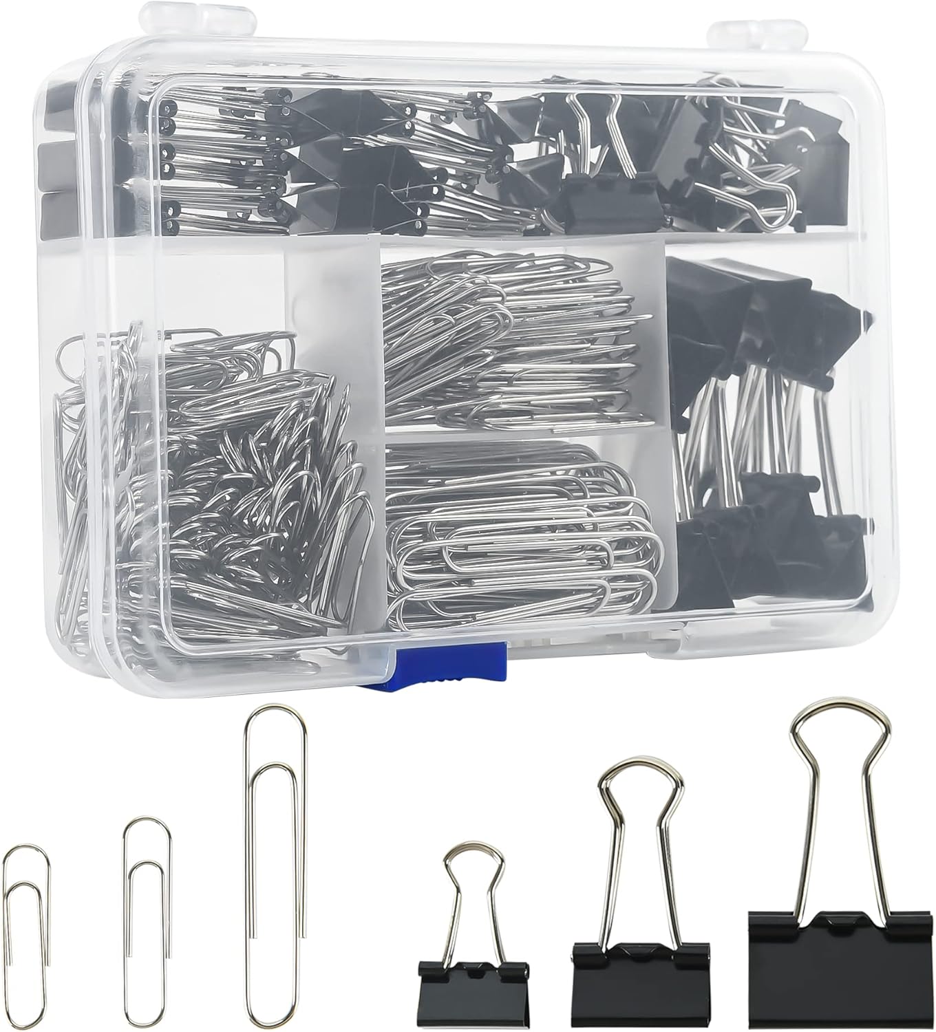340pcs Binder Clips & Paper Cl - Binder Clip Assorted recension och pris