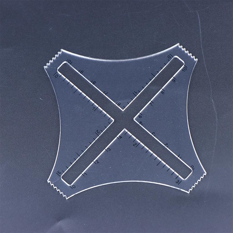 Acrylic Transparent Knitting D - Ruler Set Transparent recension och pris