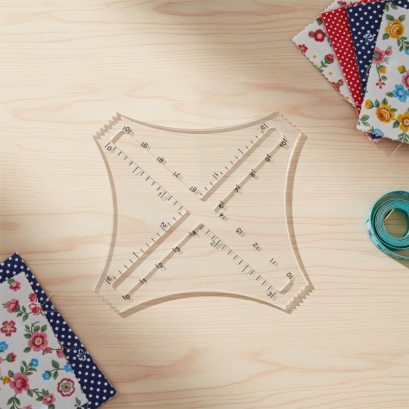 Acrylic Transparent Knitting D - Ruler Set Transparent recension och pris