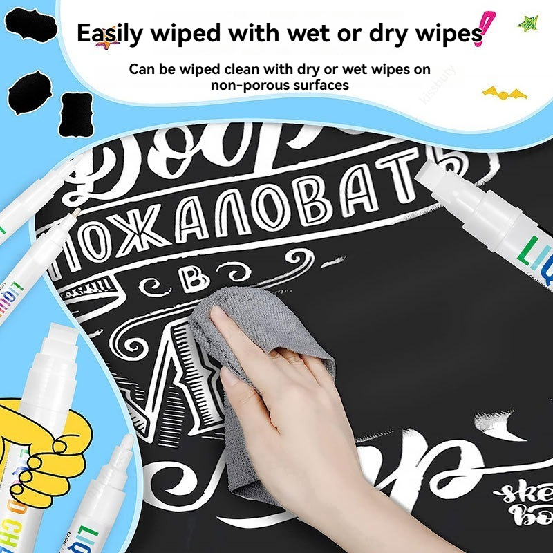 5pcs/set White Chalk Markers L - Whiteboard Marker Set recension och pris