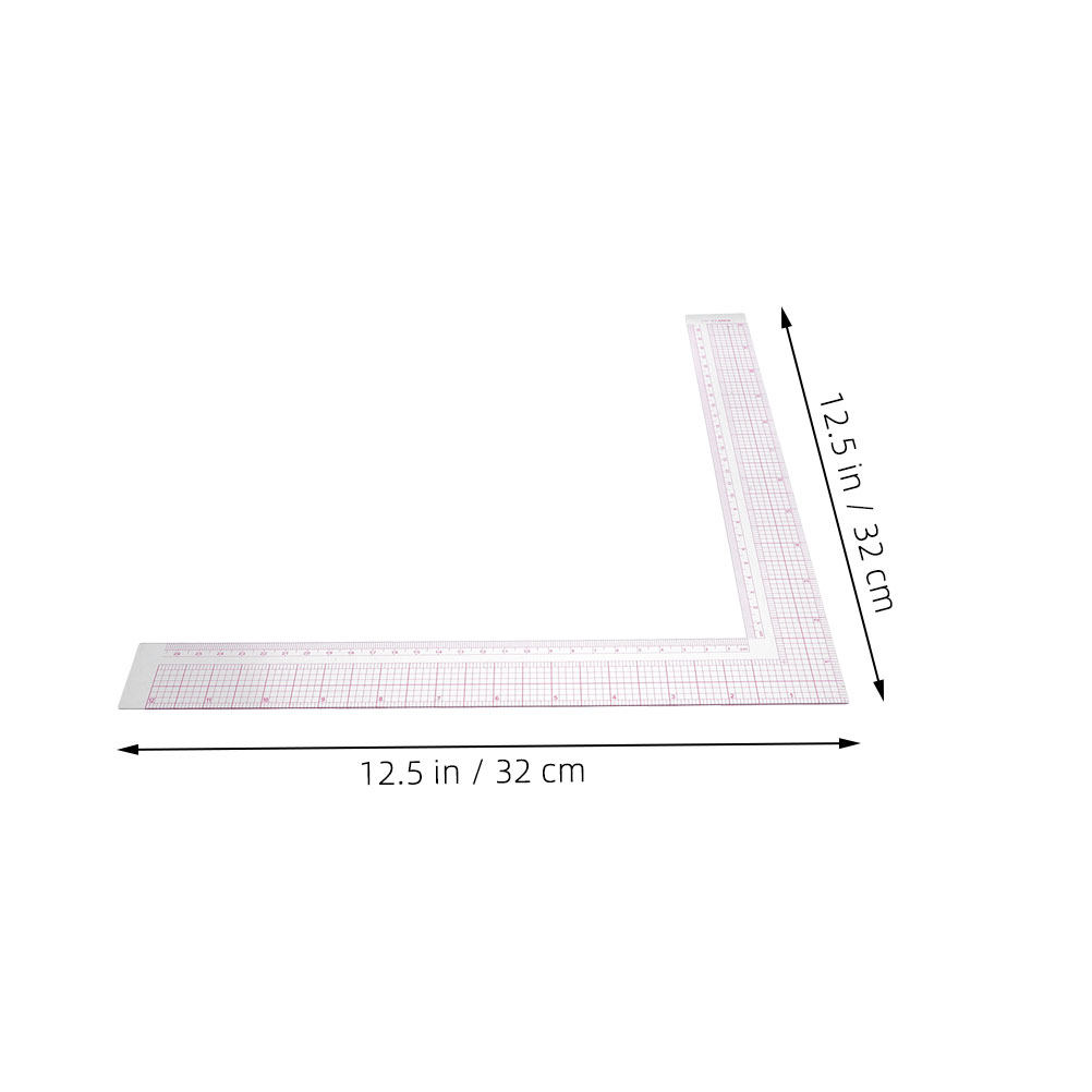 2Pcs Compact Clothing Design R - Ruler Set Transparent recension och pris