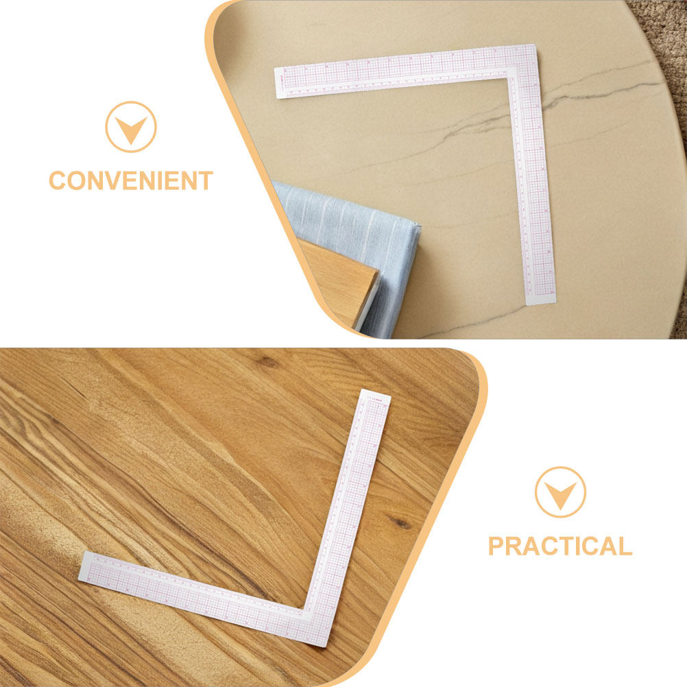 2Pcs Compact Clothing Design R - Ruler Set Transparent recension och pris