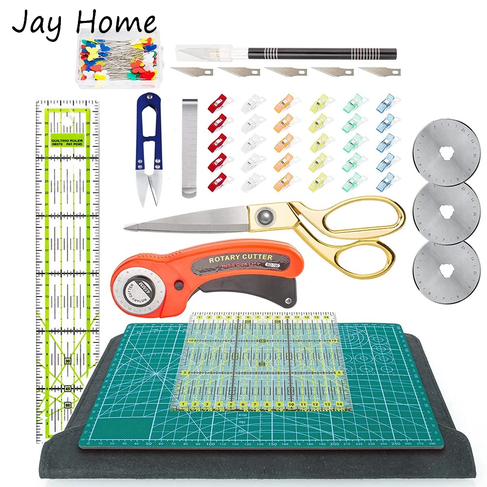 42PCS Rotary Cutter Set 45mm F - Scissors Stainless Craft recension och pris
