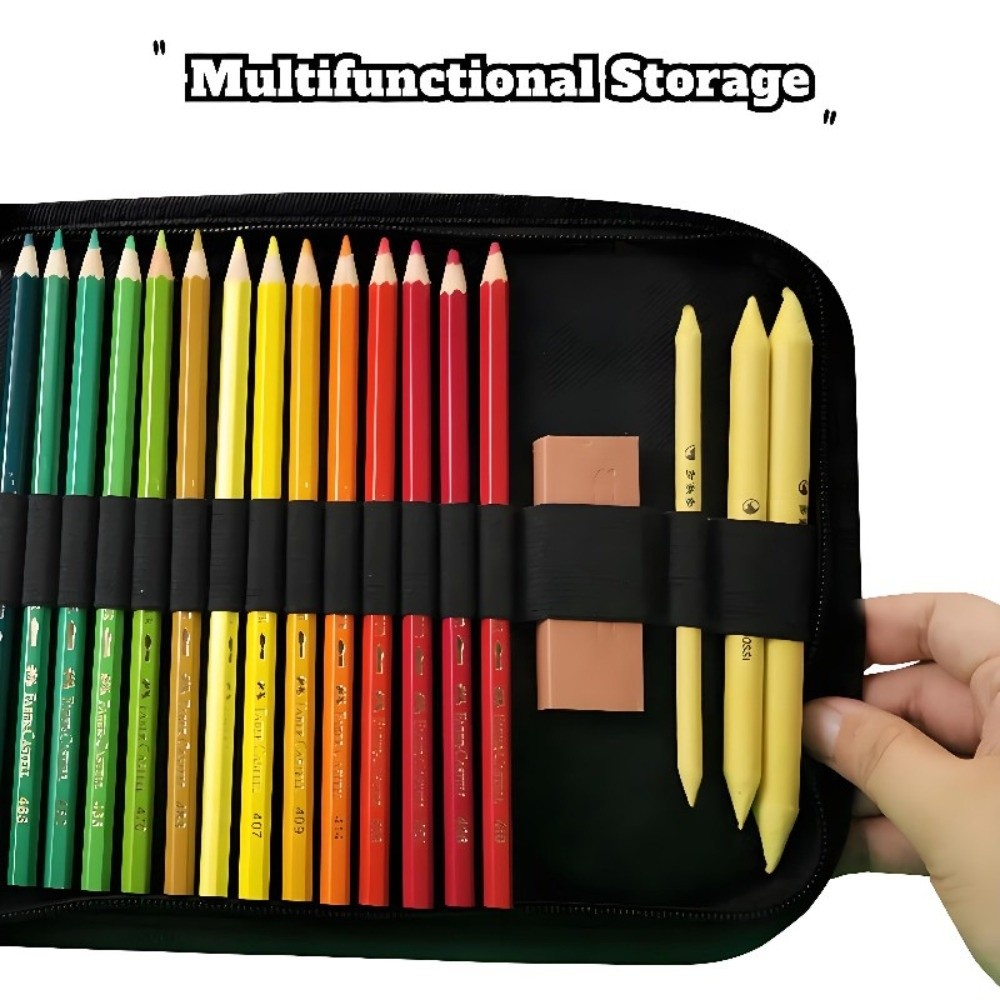 36/48/72 Hole Pen Curtain Blac - Pen Pouch Roll recension och pris