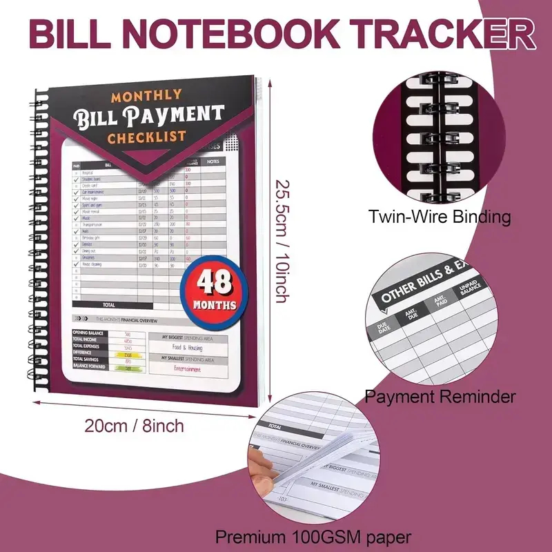 ADHD A4 Planner Notebook, Dura - Planner Weekly Budget recension och pris