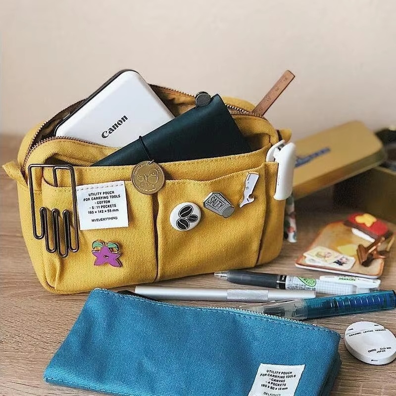 Large Capacity Canvas Storage  - Pen Pouch Roll recension och pris