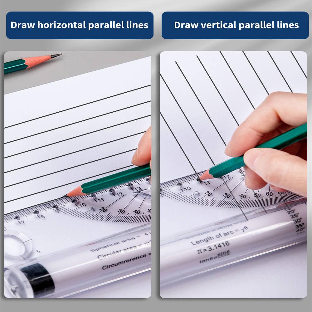 30cm Transparent Parallel Roll - Ruler Set Transparent recension och pris