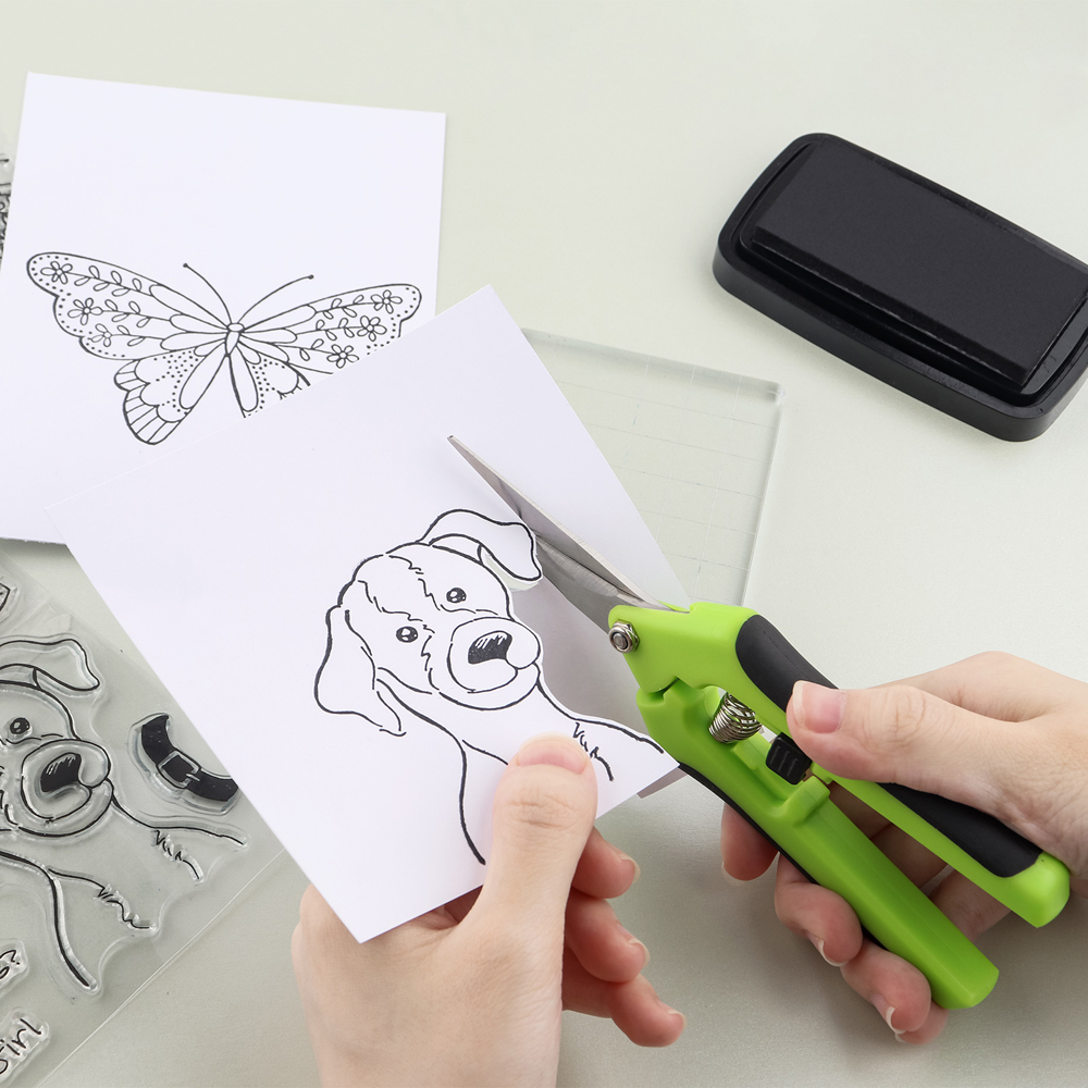1Pcs Spring-Loaded Craft Shear - Scissors Stainless Craft recension och pris