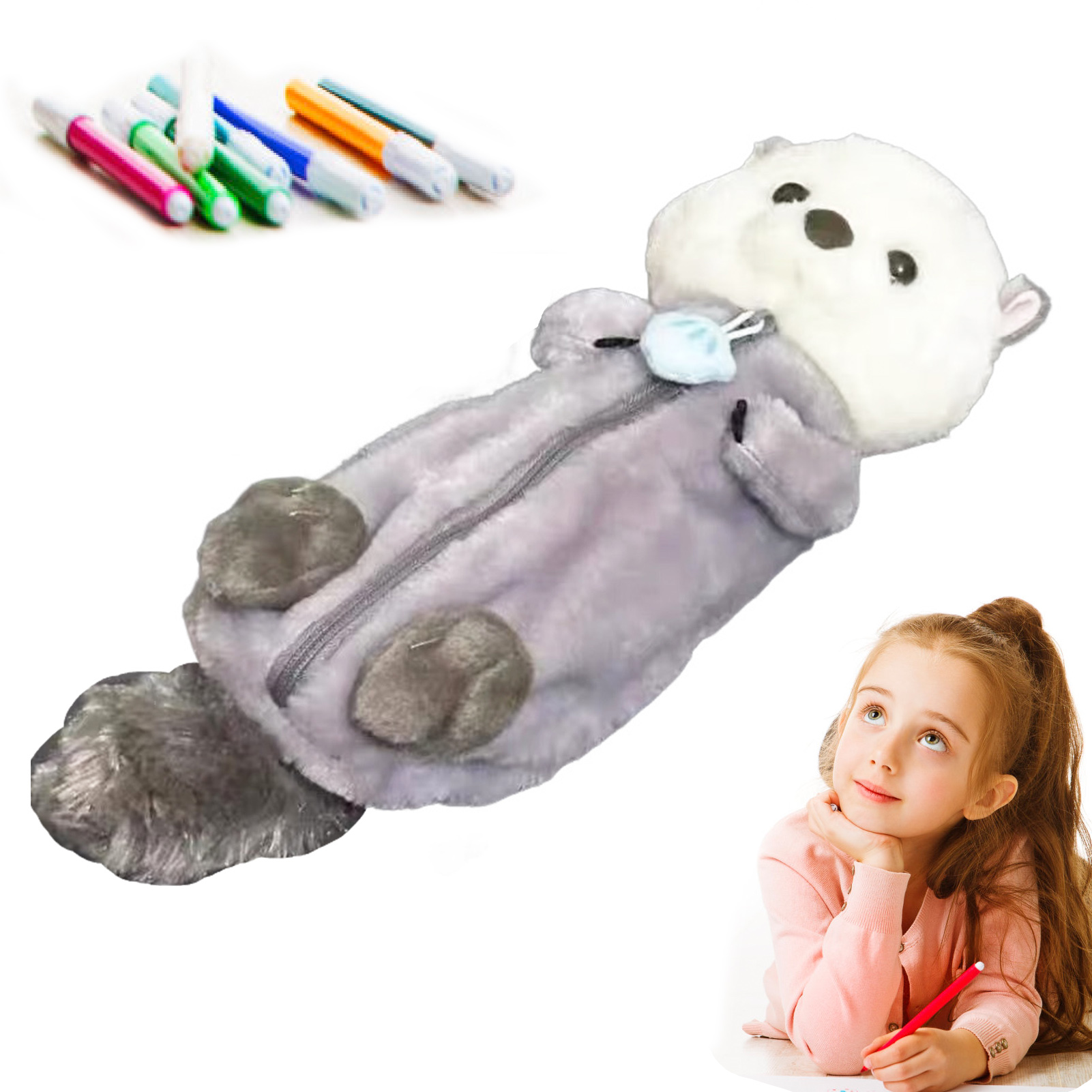 Creative Plush Toy Pencil Case - Stationery Supplier recension och pris
