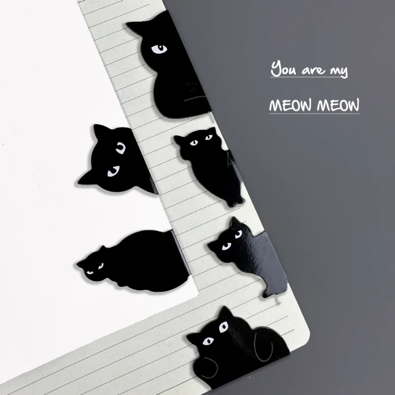 6 Pcs/set Cute Cat Magnet Book - Paperclip Magnetic Set recension och pris