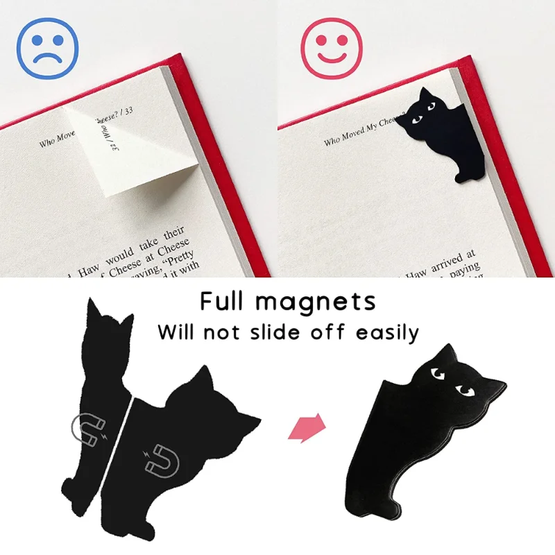 6 Pcs/set Cute Cat Magnet Book - Paperclip Magnetic Set recension och pris