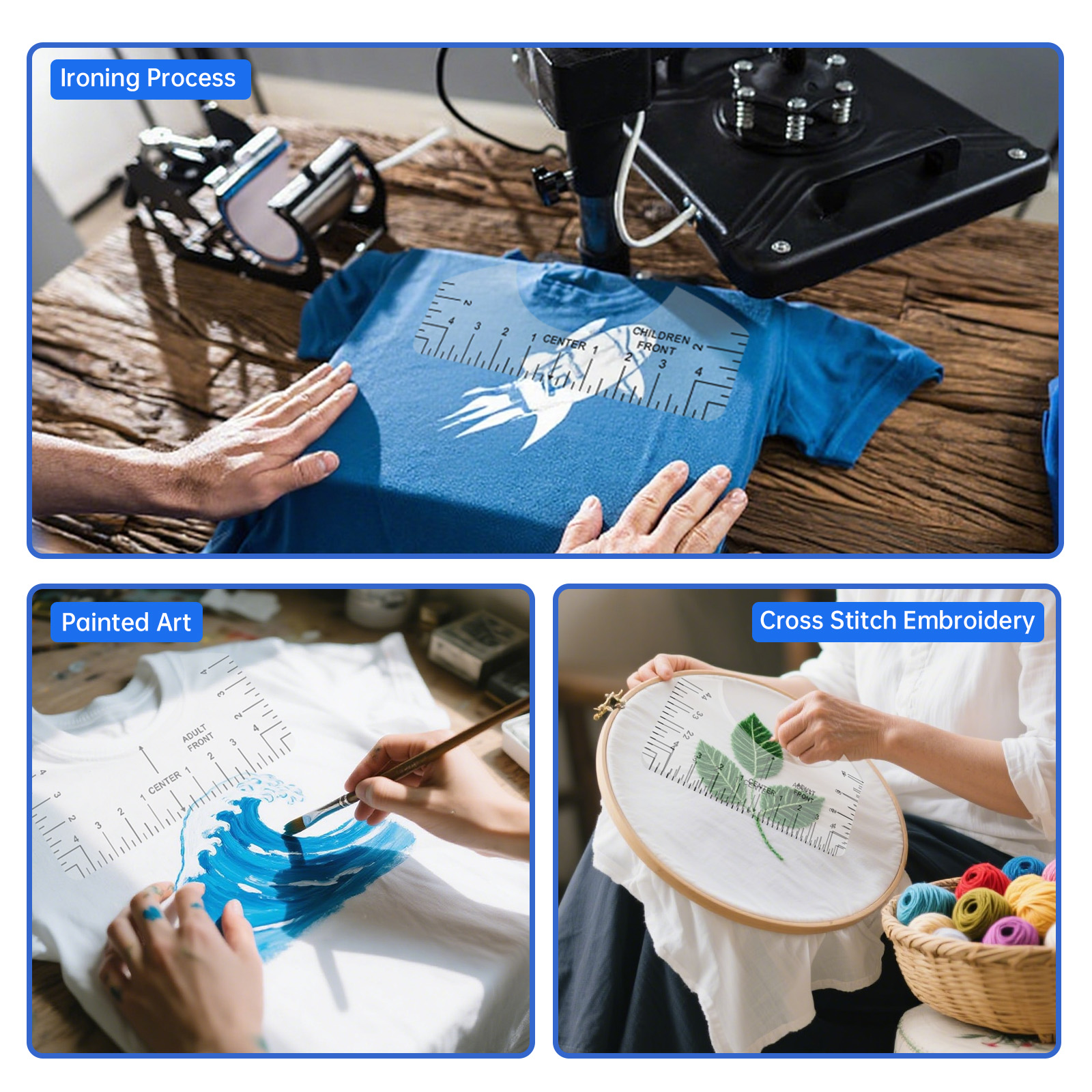 Transparent T-shirt Ruler Guid - Ruler Set Transparent recension och pris