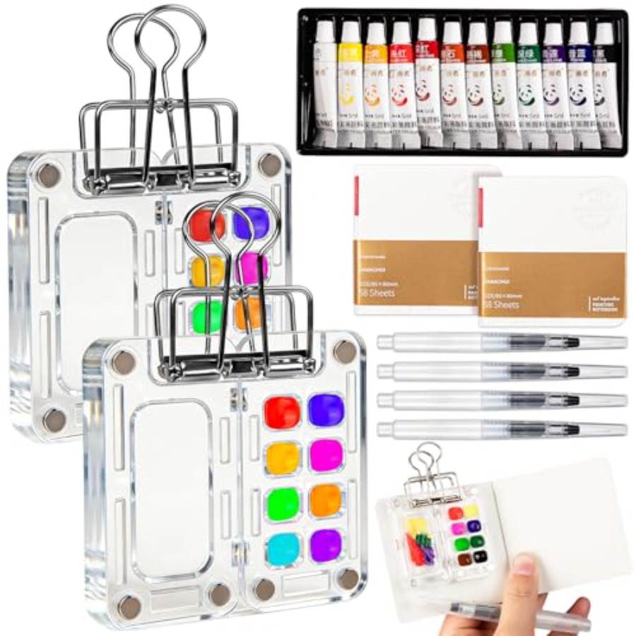 Mini Watercolor Paint Set Trav - Paperclip Magnetic Set recension och pris