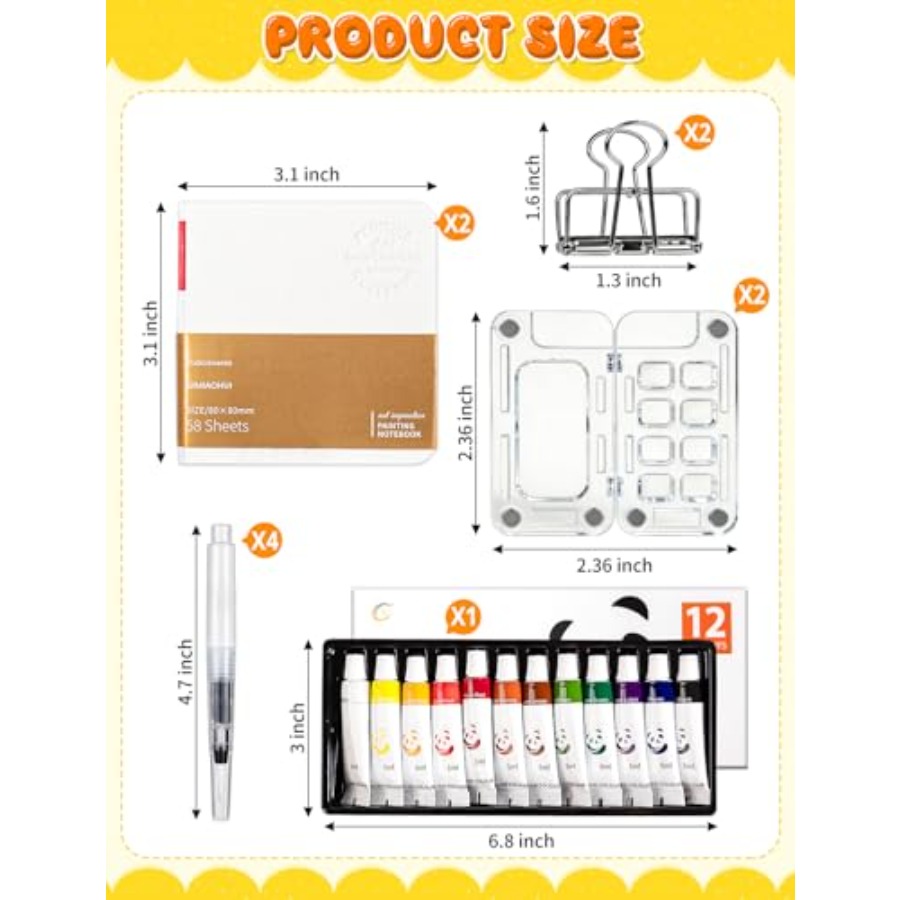 Mini Watercolor Paint Set Trav - Paperclip Magnetic Set recension och pris