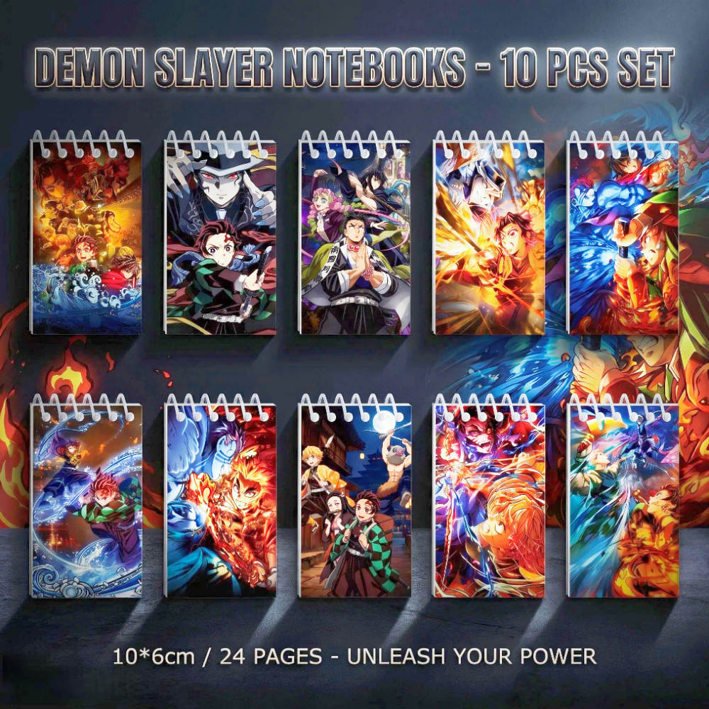 10PCS Demon Slayer Notepads. S - Stationery Warehouse recension och pris