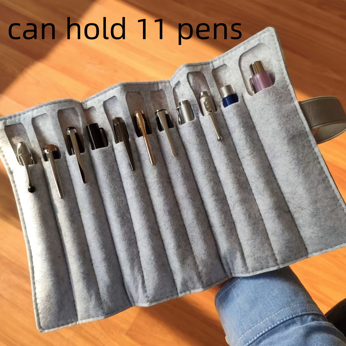 11-Pen Capacity Felt Roll-Up P - Pen Pouch Roll recension och pris