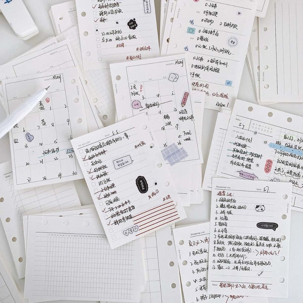 50Sheets M5 A8 Loose-Leaf Note - Graph Paper Pad recension och pris
