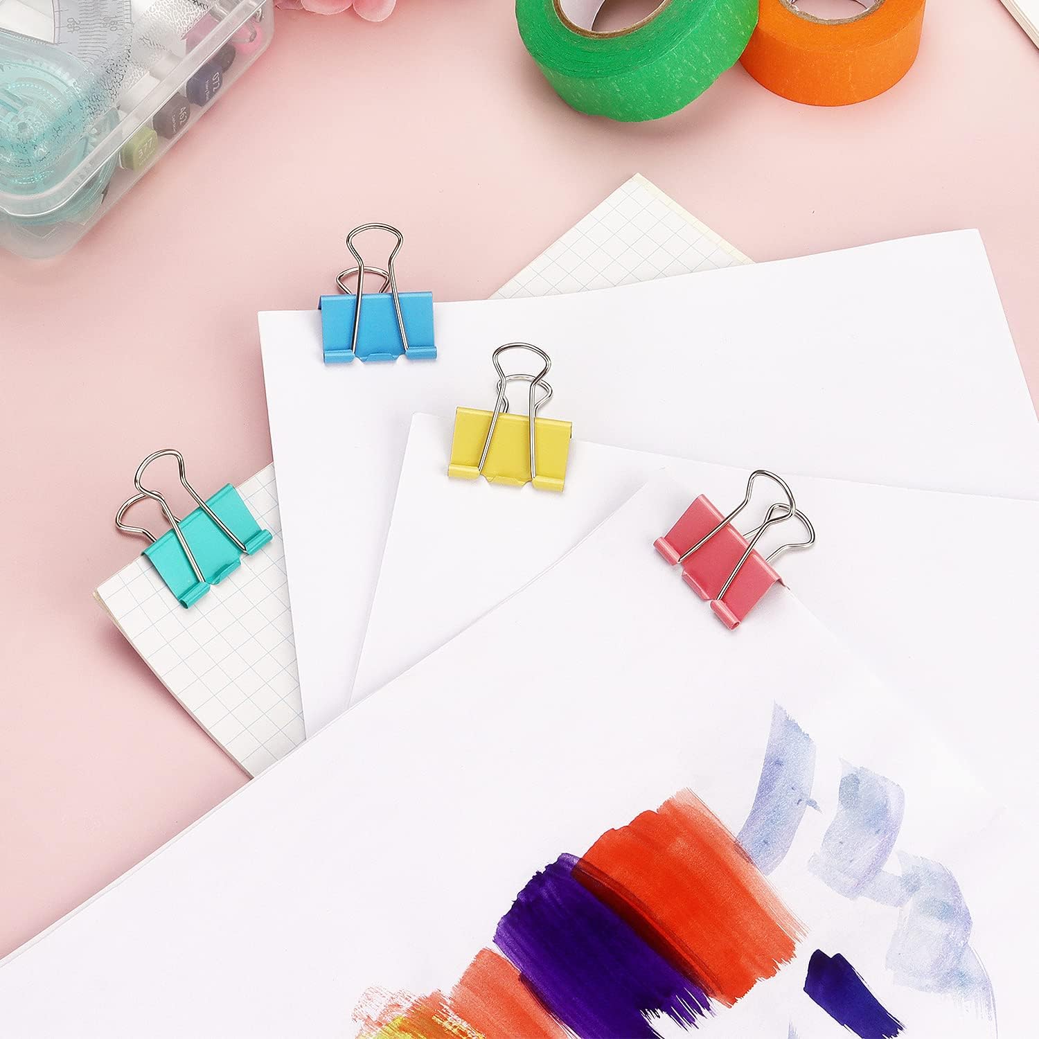 Colorful Binder Clips, Assorte - Binder Clip Assorted recension och pris