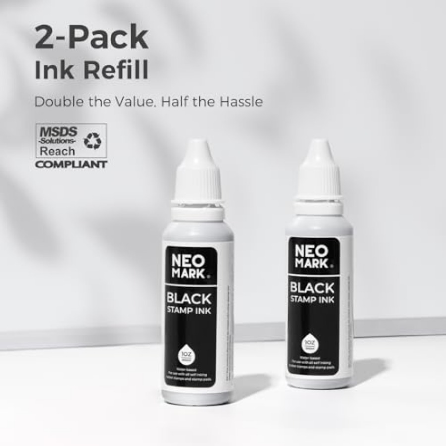 Premium Stamp Ink, 2 Pack Quic - Self Inking Stamp recension och pris