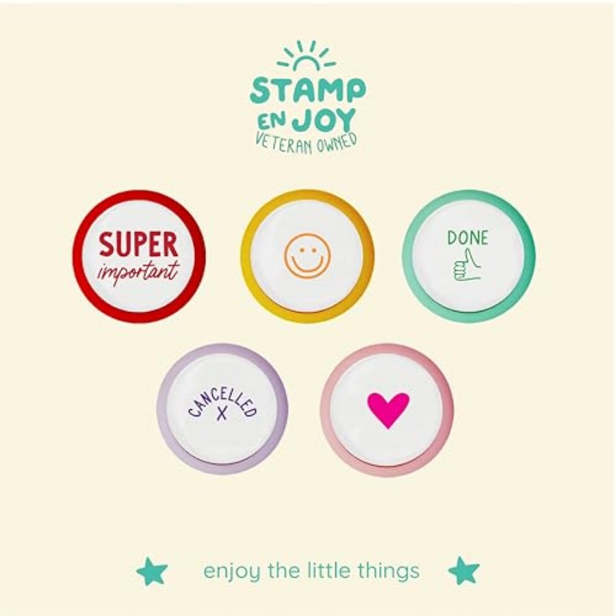 5 Self-Ink Flash Stamp Set, Mu - Self Inking Stamp recension och pris