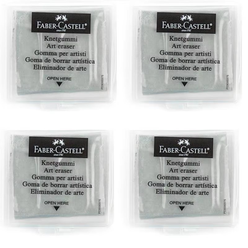 4PC Faber-Castell kneaded Eras - Rubber Eraser Kneaded recension och pris