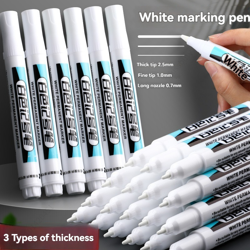 20Pcs White Ink Permanent Mark - Whiteboard Marker Set recension och pris