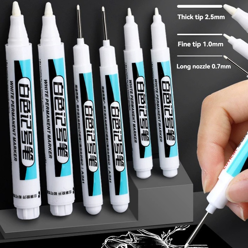 20Pcs White Ink Permanent Mark - Whiteboard Marker Set recension och pris