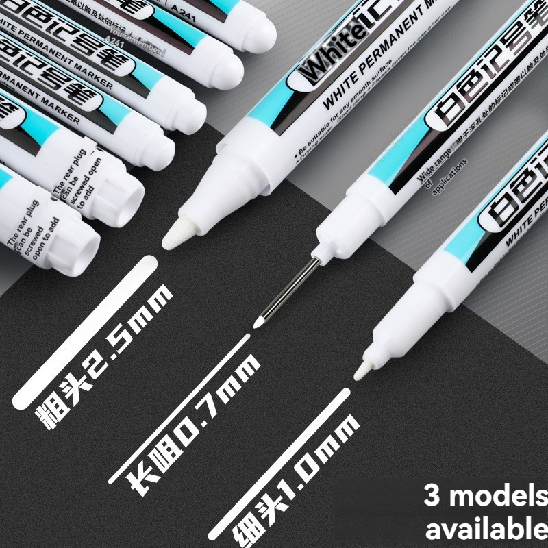 20Pcs White Ink Permanent Mark - Whiteboard Marker Set recension och pris