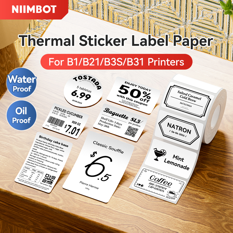 NIIMBOT Thermal Sticker Label  - Label Printer Tape recension och pris