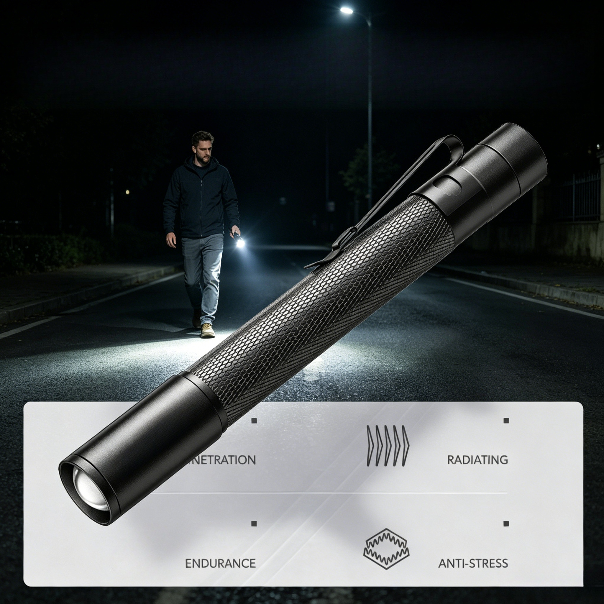 Aluminum Alloy Mini LED Pen Fl - Stationery Supply recension och pris