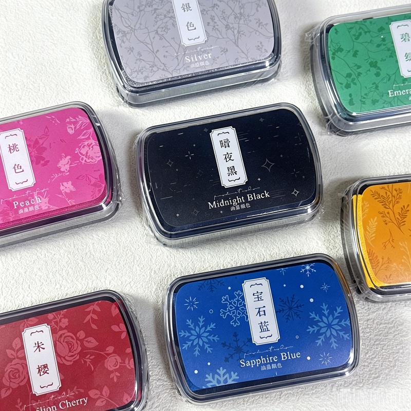 1pc Oil-Based Ink Pad, Colorfu - Self Inking Stamp recension och pris