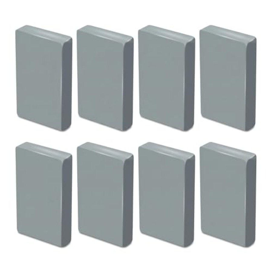 8 Pack Large Grey Kneaded Eras - Rubber Eraser Kneaded recension och pris