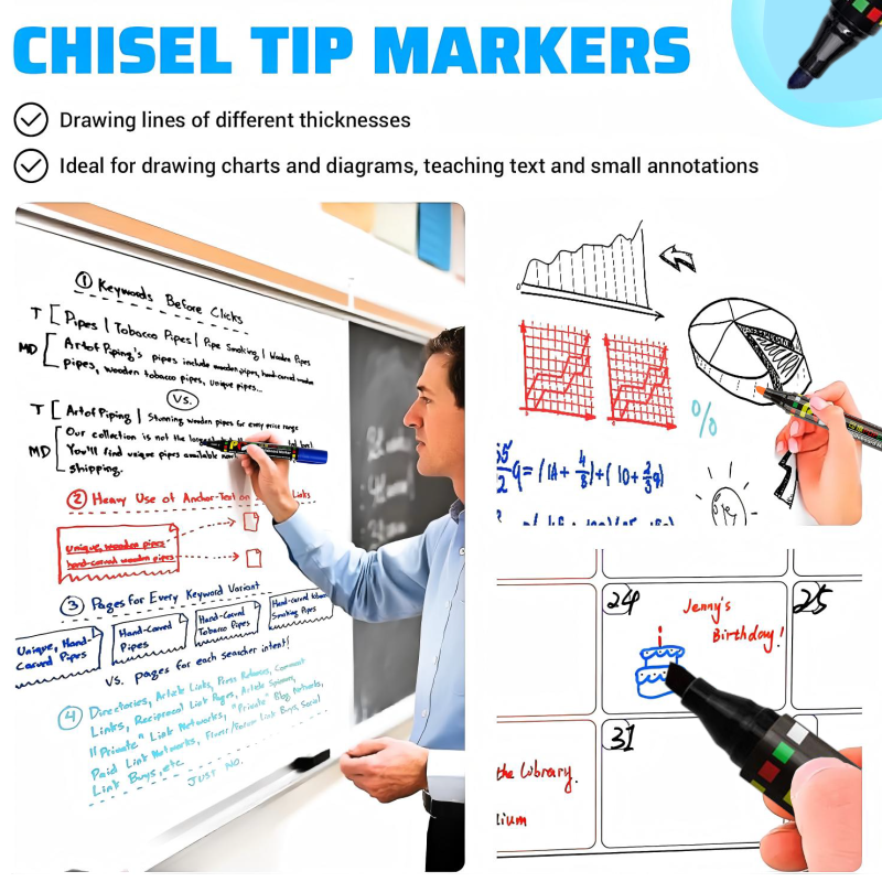 12Colors Whiteboard Marker Set - Whiteboard Marker Set recension och pris
