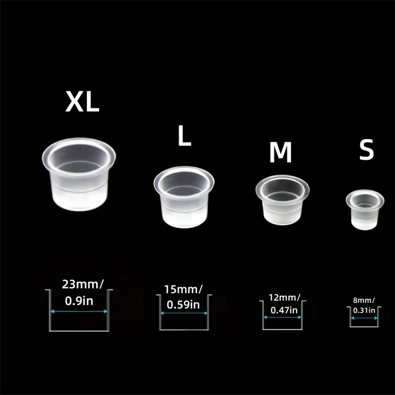 100pcs Disposable Tattoo Ink C - Calligraphy Ink Bottle recension och pris