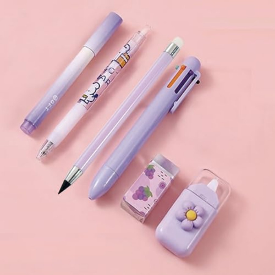 6 Pcs Cute Stationery Set for  - Gel Ink Pen Set recension och pris