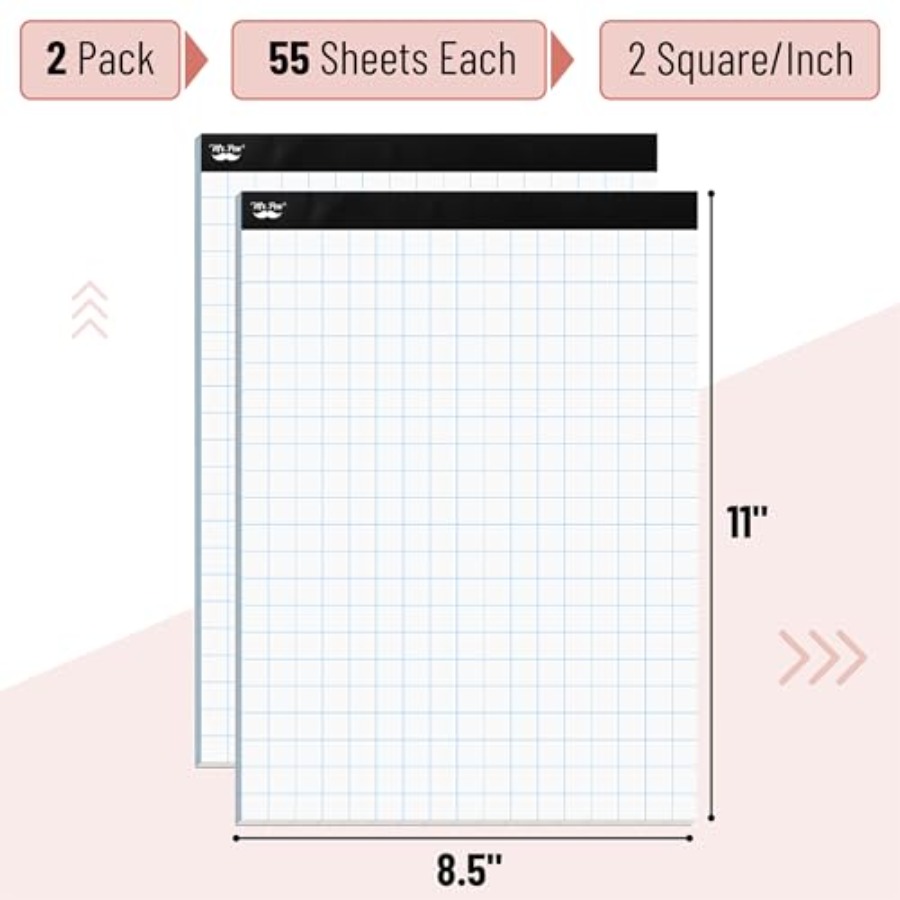 Mr. Pen- Graph Paper pads 8.5  - Graph Paper Pad recension och pris