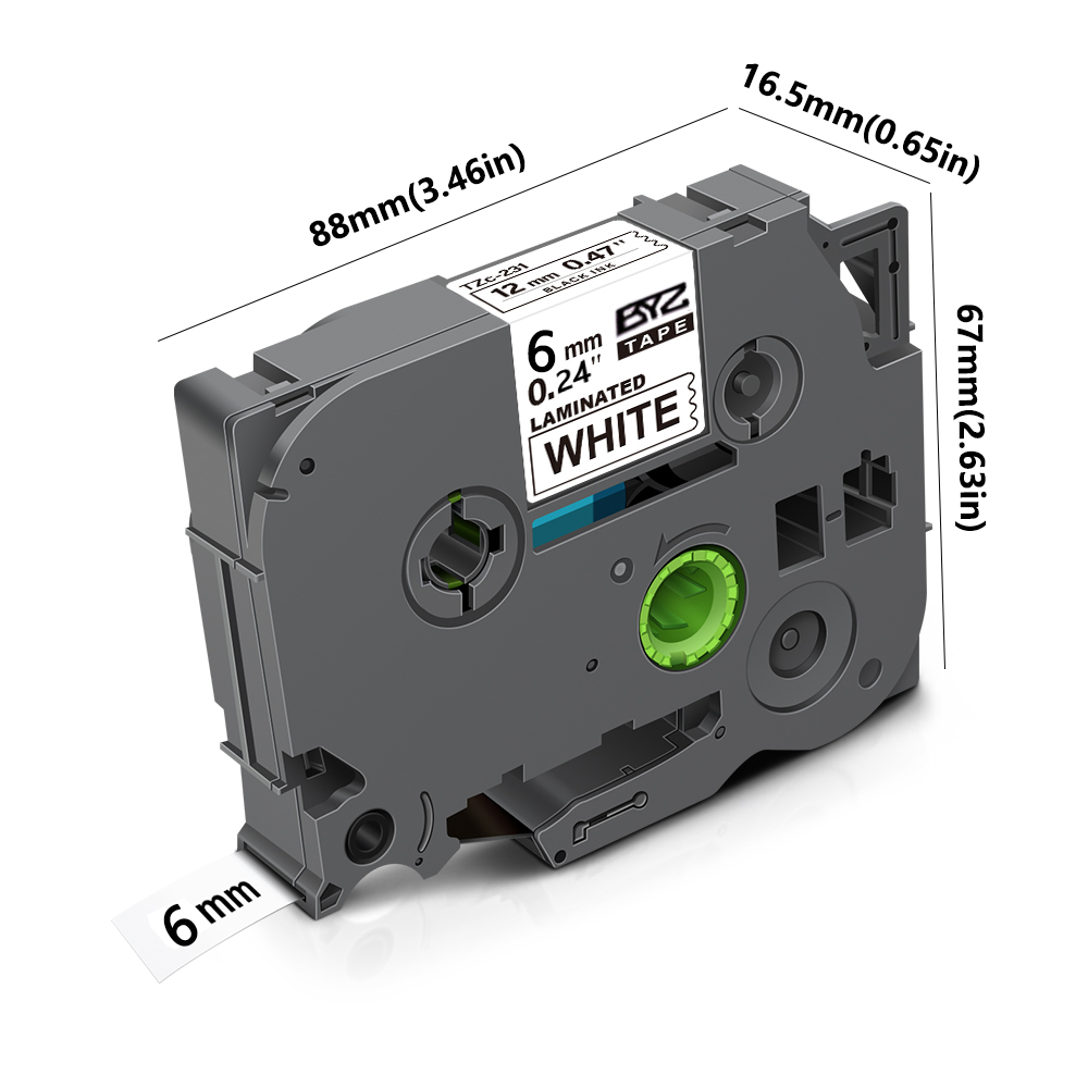 1pack TZe211 Ptouch 6mm/0.24“  - Label Printer Tape recension och pris